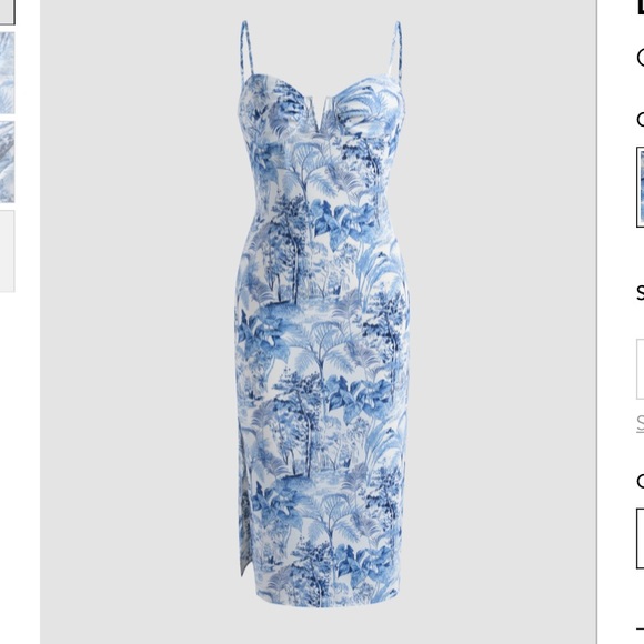 Cider Dresses & Skirts - Landscape Painting Slit Cami Dress NWT size L